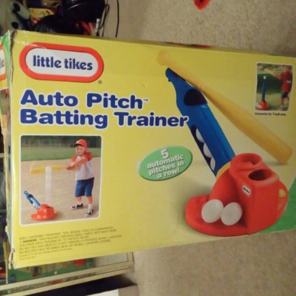 little tikes auto pitch batting trainer